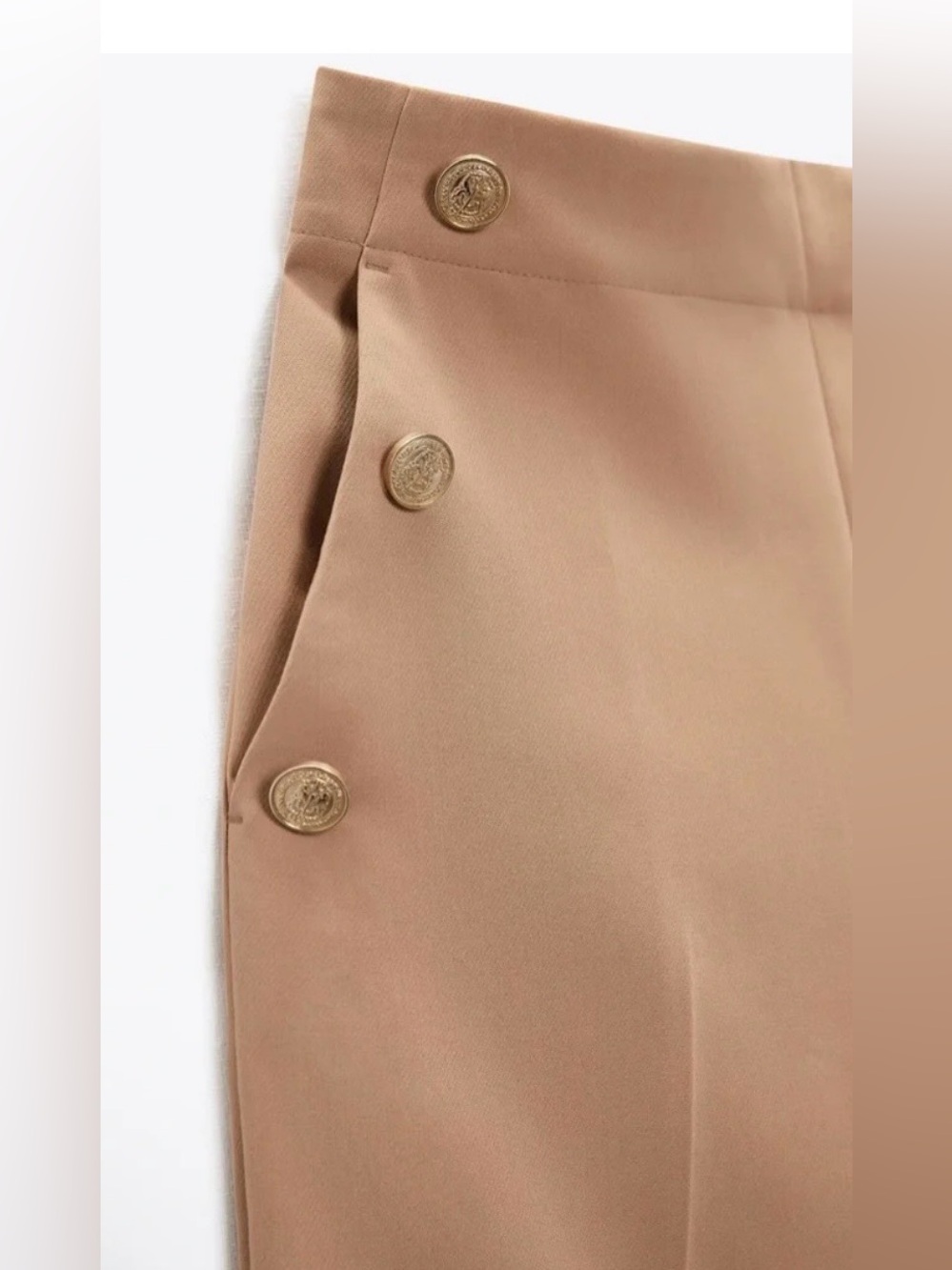 Zara High-Waist Tailored Ankle Pants - Picture 4 of 6
